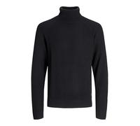JACK & JONES Jjpannel Knit Roll Neck Aw25, Nero, S Uomo
