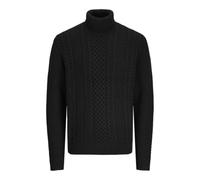 JACK & JONES Jjpaul Knit Roll Neck, Nero, S Uomo