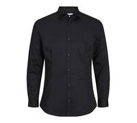 Jack & Jones Jjprparma Shirt L/S Noos Camicia, Nero, M Uomo