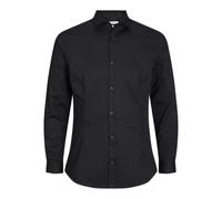 Jack & Jones Jjprparma Shirt L/S Pls Business Shirt, Black/Fit: vestibilità Larga, 5XL