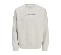 JACK & JONES Jjrody Sweat Crew Neck, Melange Bianco, L