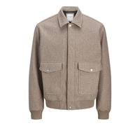 JACK & JONES Jjshane - Pantaloncini Bomber da Uomo, Greige, XX_l