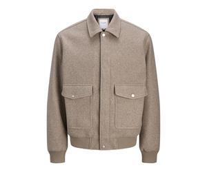 JACK & JONES Jjshane - Pantaloncini Bomber da Uomo, Greige, XX_l