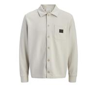 JACK & JONES Jjwaffle Daytona Sweat Overshirt, Raggio di Luna, L
