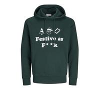 Jack&Jones Jjxmas One Color Funny Sweat Hood, Scarab., S