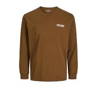 JACK & JONES Jjyuki Tee LS Crew Neck Pls, Monks Robe, 5XL Uomo