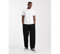 Jack & Jones - Joggers ampi neri in tessuto effetto scuba-Nero XL