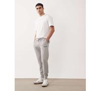 Jack & Jones - Joggers dritti grigio chiaro con fondo elasticizzato e logo XL