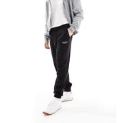 Jack & Jones - Joggers larghi neri con logo-Nero S