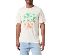 JACK & JONES Joraruba Tee SS Crew Neck 1 Fst T-Shirt, Crema di Burro, M Uomo