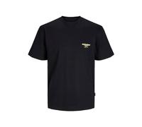 JACK&JONES JORBORA Branding Tee SS Crew Neck Blk, Nero, M