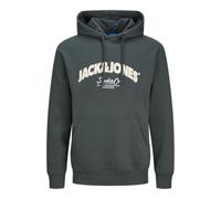 JACK & JONES Jorbronx Arch Big Sweat Hood Ub Felpa con Cappuccio, Forest River, S Uomo