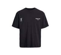JACK & JONES Jorcambridge Emblem Back Tee SS CN, Nero, XS