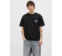 Jack & Jones - JORCANGGU SUMMER PICTURE TEE SS CN Nero - Abbigliamento S Nero