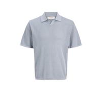 Jack & Jones Jorcassis Knit Twisted Split Neck Polo, Tradewinds, L Uomo
