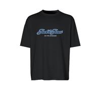 JACK & JONES Jorcatskills Tee SS CN Fst, Nero, S Uomo