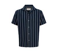 Jack & Jones - Jorcoba Stripe Resort Shirt Ss Sn Jnr Blu - Abbigliamento 12A Blu