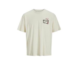 JACK & JONES Jorfuji Tee SS Crew Neck Tg Jnr, Bianco Antico, 10 Anni