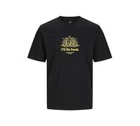 Jack&Jones Jorgame Tee SS Crew Neck Tg, Nero, M