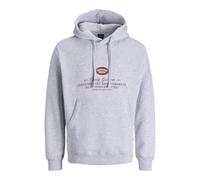 JACK & JONES Jorgreene Branding Sweat Hood Ch, Bianco, M