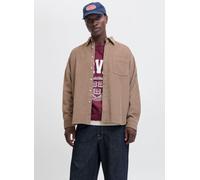 Jack & Jones - Jorinwood Oversized Cord Shirt Ls Marrone - Abbigliamento S Marrone