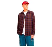 JACK & JONES Jorjoshua Flannel Check Shirt LS Camicia a Maniche Lunghe, Torta al Cioccolato/Checks: Checks, XXL Uomo