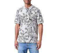 JACK & JONES Jorlafayette AOP SS Polo, Ballerino di Nuvola, XS Uomo