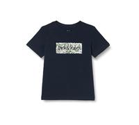 JACK & JONES Jorlafayette Branding Tee SS Crew Mni T-Shirt, Sky Captain, 122 cm Bambini e Ragazzi