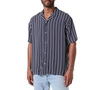JACK & JONES Jorluke Aruba Resort-Maglietta SS Camicia a Maniche Corte, Sky Captain/Strisce: a Righe, XS Uomo