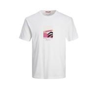 JACK&JONES JORMARBELLA Front Tee SS Crew Neck, Bianco, M