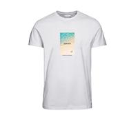 JACK & JONES Jormarbella SS Crew Neck-Maglietta a Maniche Corte, 1 Pezzo T-Shirt, Bianco, M Uomo