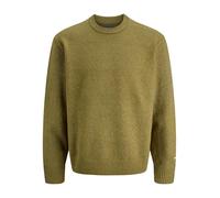 JACK & JONES Jornorrebro Knit Crew Neck SN, Olive Drab, S Uomo