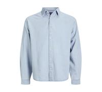 JACK & JONES Jornorrebro - Maglietta in Denim LS Noos, Mix Blu Chiaro, M