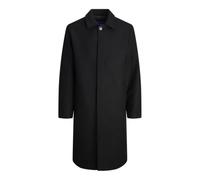 JACK & JONES Jornorrebro Wool Blend Mac Coat, Nero, L Uomo