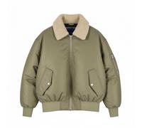 JACK & JONES Jorqueens Bomber Uomo Giacca Oversize Zip Nylon M Grigio