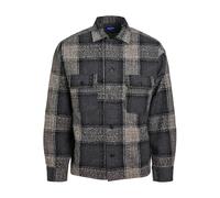 JACK & JONES Jorroxbury Boucle Overshirt LS Camicia a Maniche Lunghe, Iron Gate, XXL Uomo