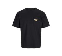 JACK & JONES Jorroxbury Collage Tee SS Crew Neck T-Shirt, Nero, M Uomo