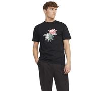 JACK & JONES Jortampa AOP Branding Tee SS C.n SN T-Shirt, Nero, XXL Uomo
