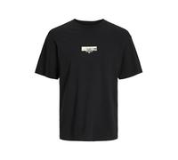 JACK&JONES JORTOKYO Market Tee SS Crew Neck TG, Nero, XS