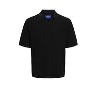 JACK & JONES Jorvarenna Knit SS Split Neck, Nero, S