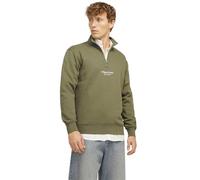 JACK & JONES Jorvesterbro-Felpa con Zip Hn Noos Maglia di Tuta, Kalamata, L Uomo