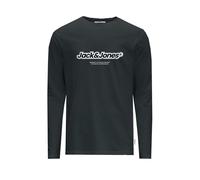 JACK & JONES Jorvesterbro Newton Branding Tee LS CN T-Shirt, Forest River/Stampa: jj, S Uomo