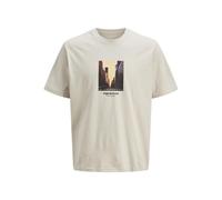 JACK & JONES Jorvesterbro Picture Tee SS C.N Pls, Raggio di Luna, 3XL