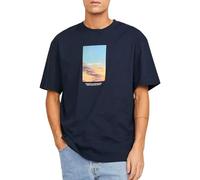 JACK & JONES JORVESTERBRO Picture Tee SS Crew Neck SN, Sky Captain, XS