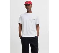 Jack & Jones - Joryork Back Tee Ss Crew Neck Bianco - Abbigliamento S Bianco
