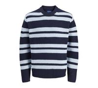 JACK & JONES Joryork Ollie Knit Crew Neck, Ocean Cavern, L Uomo