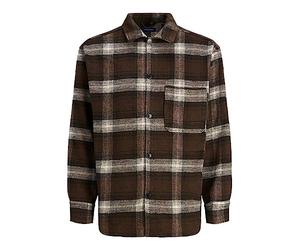 JACK & JONES Jorzac Check Overshirt LS Noos Polo Uomo (Pacco da 1)
