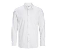 JACK & JONES Jprblaactive Stretch Shirt L/S SN T, White/Fit: Slim Fit, XXL Uomo