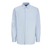 JACK & JONES Jprblabushwick Stanley-Maglietta L/S SN Camicia Casual, Blu Chambray. vestibilità: Solida, S Uomo