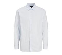 JACK&JONES JPRBLABUSHWICK Stanley Shirt L/S SN Camicia, Cashmere Blue/Fit:Stripe, XXL Uomo